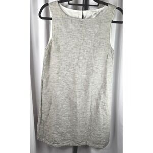 Women's‎ Beachlunchlounge Striped Sleeveless Linen Dress Casual Everyday Tunic S